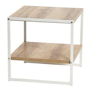 Household Essentials Coastal Oak Square Side Table End