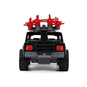 Jada Toys G.I. Joe 1:32 Stinger Die-cast Car with 1.65" Cobra Commander Figure, Toys for Kids and Adults,Grey