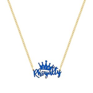 bad bananas bbgreek sigma gamma rho official vendor - rhoyalty blue necklace - sgrho - sorority paraphernalia