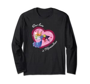 miraculous ladybug valentine's day kwamis love is miraculous long sleeve t-shirt
