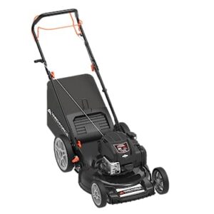 Yard Force Gas Lawn Mower 22-inch, YF22-3N1SP with Briggs & Stratton 150cc Engine, Vertical Storage, Self-propelled, Single Lever Cutting Height Adjustment, 12-inch Rear Wheels