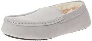 amazon essentials men's moccasin slipper, grey, 12