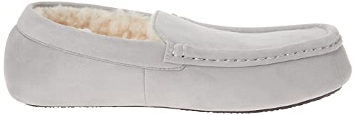 Amazon Essentials Men's Moccasin Slipper, Grey, 12