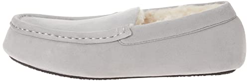 Amazon Essentials Men's Moccasin Slipper, Grey, 12