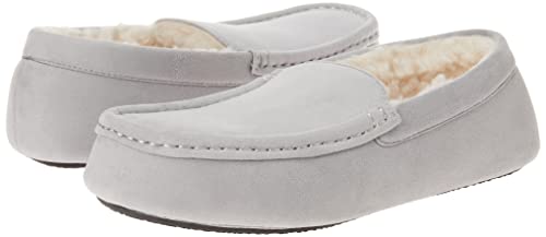 Amazon Essentials Men's Moccasin Slipper, Grey, 12