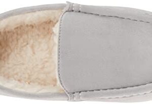 Amazon Essentials Men's Moccasin Slipper, Grey, 12