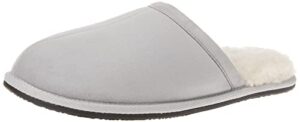 amazon essentials women's cozy slipper, grey, 9