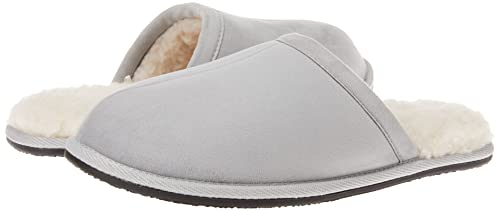 Amazon Essentials Women's Cozy Slipper, Grey, 9