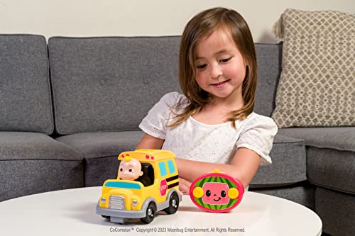 Jada Toys Cocomelon 7.5" School Bus RC Remote Control Car, Toys for Kids