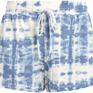 Lucky Brand Women's Pajama Set - 2 Piece Cross Back Tank Top and Sleep Shorts (S-XL), Size Large, Blue Tie Dye