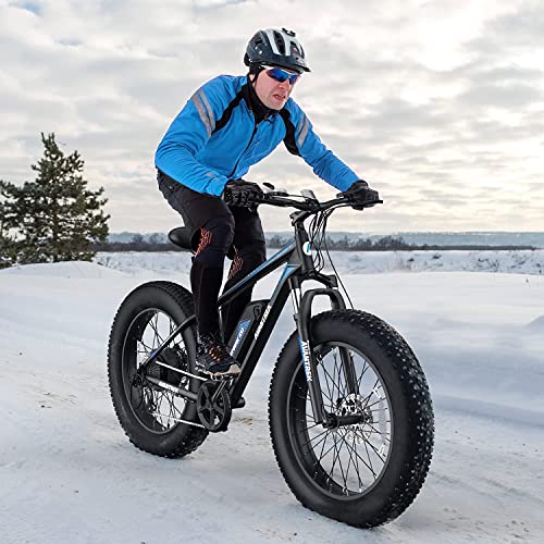 AVANTREK Electric Bike 26"x4" for Adults, 1.5X Faster Charge, 500W Brushless Motor 36V/13Ah Removable Battery, Front Suspension Fat Tire, 20 MPH Snow Beach Mountain EBike Shimano 7 Speed Macrover 100