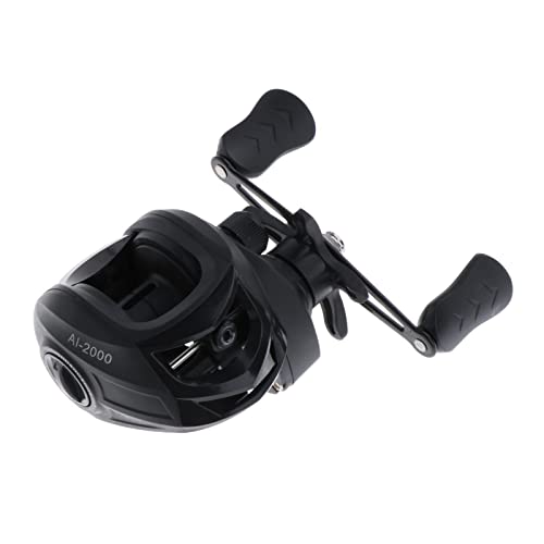 Milageto Fishing Reels Compact, 17.64 LB Carbon Fiber Drag, Brake System Baitcaster Reel, Left Handed