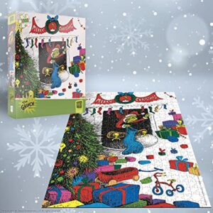 Dr. Seuss “Merry Grinchmas” 1000 Piece Jigsaw Puzzle | Collectible Puzzle Featuring The Grinch | Artwork Celebrating Classic Children's Book | Officially-Licensed Dr. Seuss Puzzle & Merchandise