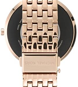 Michael Kors Women's Gen 5E 43mm Stainless Steel Touchscreen Smartwatch with Fitness Tracker, Heart Rate, Contactless Payments, and Smartphone Notifications, Rose Gold Glitz