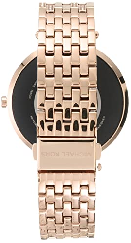 Michael Kors Women's Gen 5E 43mm Stainless Steel Touchscreen Smartwatch with Fitness Tracker, Heart Rate, Contactless Payments, and Smartphone Notifications, Rose Gold Glitz