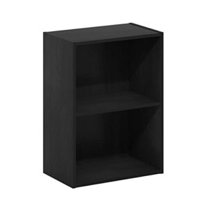 furinno luder bookcase / book / storage, blackwood 2-tier