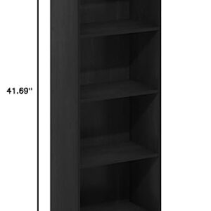 Furinno Luder Bookcase / Book / Storage, 4-Tier, Blackwood