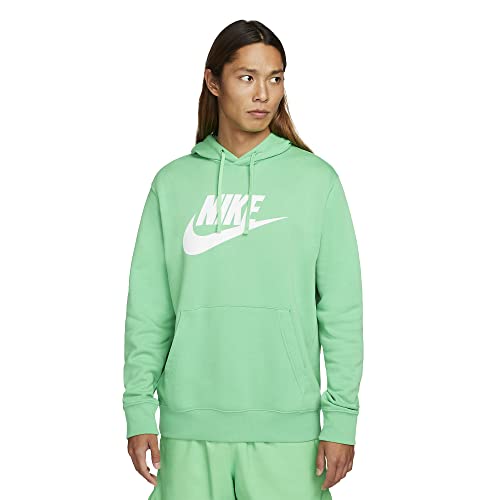 Nike Sportswear Club Fleece Men's Graphic Pullover Hoodie (Light Green Spark/Light Green Spark, Small)