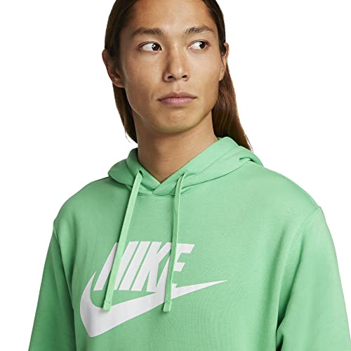 Nike Sportswear Club Fleece Men's Graphic Pullover Hoodie (Light Green Spark/Light Green Spark, Small)