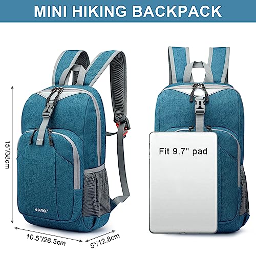 G4Free Mini 10L Hiking Daypack Small Hiking Backpack Cycling Compact Shoulder Backpack Outdoor for Men Women(Teal Blue)