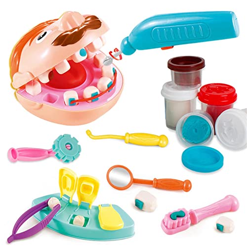 Crelloci Clay Dentist Playset Tools Doctor Clay Kit