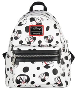 loungefly disney 101 dalmatians spots and pups lucky penny patch allover print mini backpack