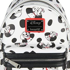 Loungefly Disney 101 Dalmatians Spots and Pups Lucky Penny Patch Allover Print Mini Backpack