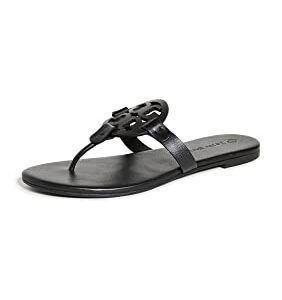 Tory Burch Women's Miller Soft Sandal, Perfect Black, 8 Medium US