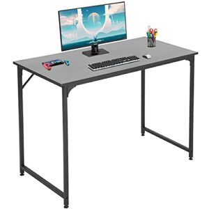 35/39/47 inch computer desk home office desk writing study table modern simple style pc desk with metal frame gaming desk workstation for small space (black, 39 inch)
