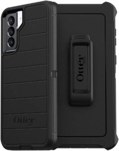 otterbox defender series case & holster for samsung galaxy s21+ 5g - black