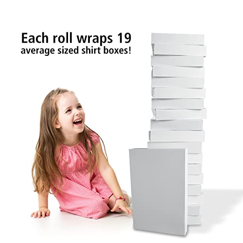 Current Happy Birthday Words with Dots Reversible Double-Sided Jumbo Gift Wrap Roll, 23 inches x 32 feet per roll