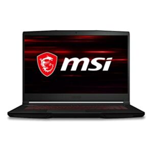 2022 MSI GF63 Thin 15.6 inch FHD Display Gaming Laptop - Intel i5-10300H 4 Cores Nvidia GTX 1650 Max-Q 4GB 16GB RAM DDR4 1TB M.2 SSD WiFi 6 Type-C RJ-45 Windows 11 Pro w/ 32GB USB Drive, Black