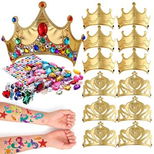 Richness Kids Crown Craft DIY Tiaras Make Your Own Crowns at Birthday Party Favours 12pcs (Gold) …