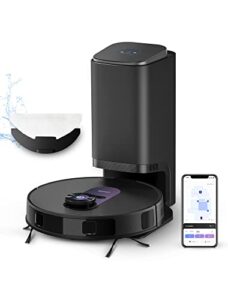 obode robot vacuum and mop combo, 4000pa suction, lds navigation, self emptying and intelligent mop lifting, 180mins runtime, compatible with wifi/app/alexa, a8+