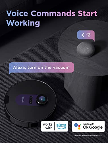 OBODE Robot Vacuum and mop Combo, 4000Pa Suction, LDS Navigation, Self Emptying and Intelligent Mop Lifting, 180mins Runtime, Compatible with WiFi/APP/Alexa, A8+