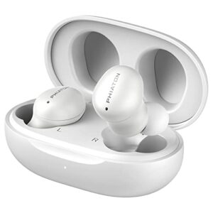 Phiaton Bonobuds Lite True Wireless Earbuds with Clear Voice by Intelligo and Ambient Mode | Bluetooth Earphones with 11 Hour Playtime