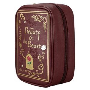 bioworld disney beauty and the beast rose cosmetic bag