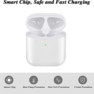 ooderlok Wireless Charging Case for Airpods - Airpod Charging Case Replacement Compatible for Airpods 1 2 with Bluetooth Pairing Sync Button, Airpods Charger Case 1/2 Generation, No Air Pods, white