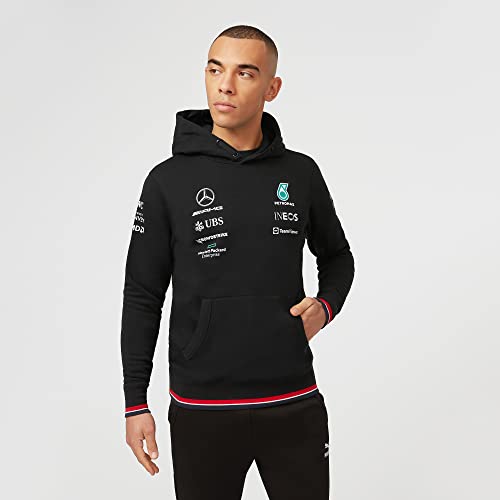 Mercedes AMG Petronas Formula One Team - Official Formula 1 Merchandise - 2022 Team Hoodie - Black - S