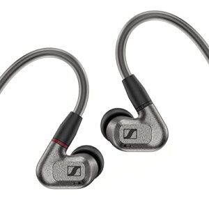 sennheiser ie 600 in-ear audiophile headphones - trueresponse transducers for exquisitely neutral sound, detachable cable with flexible ear hooks, includes balanced cable, 2-year warranty