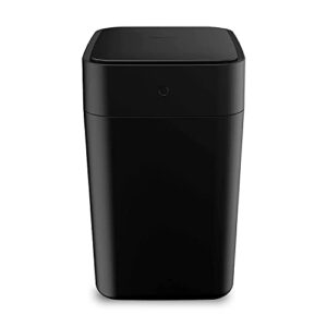 townew t1s automatic trash can with lid, 4.1 gallon smart self-sealing and self-changing, motion sense activated garbage can for kitchen bathroom office, black.
