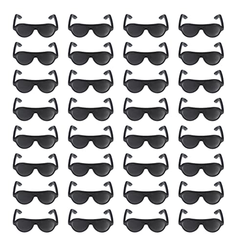 TOYANDONA 80pcs Doll Sunglasses, Miniature Sunglasses Mini Doll Costume Accessories for Dollhouse Crafts