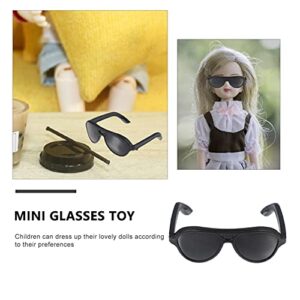 TOYANDONA 80pcs Doll Sunglasses, Miniature Sunglasses Mini Doll Costume Accessories for Dollhouse Crafts