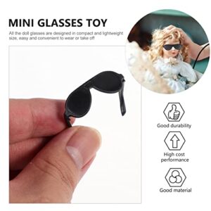 TOYANDONA 80pcs Doll Sunglasses, Miniature Sunglasses Mini Doll Costume Accessories for Dollhouse Crafts