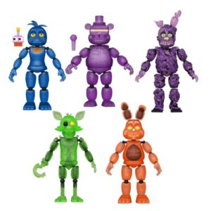 funko five nights at freddy's ar: special delivery action figures, 5-inch (set of 5)