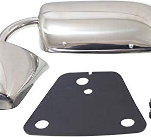 Garage-Pro Mirror Compatible with 1973-1974 Chevrolet Blazer, Fits 1987-1991 Chevrolet Blazer, Fits 1975-1986 Chevrolet C10, Chevrolet K10, K5 Blazer, K20, C20, Driver and Passenger Side, SET, Chrome