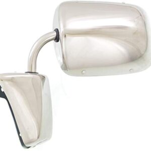 Garage-Pro Mirror Compatible with 1973-1974 Chevrolet Blazer, Fits 1987-1991 Chevrolet Blazer, Fits 1975-1986 Chevrolet C10, Chevrolet K10, K5 Blazer, K20, C20, Driver and Passenger Side, SET, Chrome