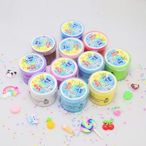 Howlaiwoo 11 Pack Butter Slime Kit,Super Soft & Non-Sticky, Birthday Gifts for Girls and Boys,Super Soft Sludge Toy