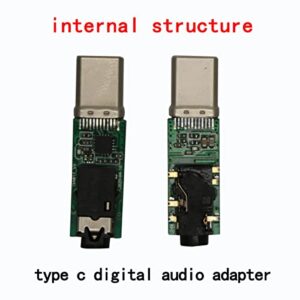 rgzhihuifz USB C to 3.5mm Audio Headphone Jack dac Adapter