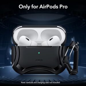 ESR for AirPods Pro 2nd Generation Case (HaloLock), Compatible with Airpods Pro Case 2nd/1st Gen (2023/2022/2019), Compatible with MagSafe, Powerful Drop Protection, Magnetic Lid, Black